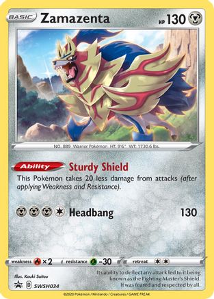 Zamazenta - SWSH034 (SWSH034)/307 Promo Holofoil