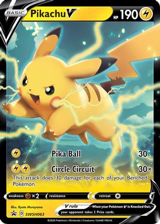 Pikachu V - SWSH063 (SWSH063)/307 Promo Holofoil