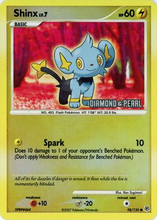 Shinx - 98/130 [Diamond & Pearl] (98) Promo Reverse Holofoil