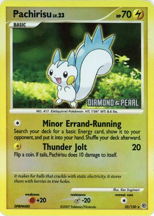 Pachirisu - 35/130 [Diamond & Pearl] (35) Promo Reverse Holofoil