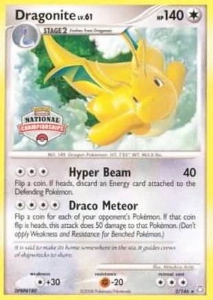 Dragonite - 2/146 (National Championships) (2) Promo