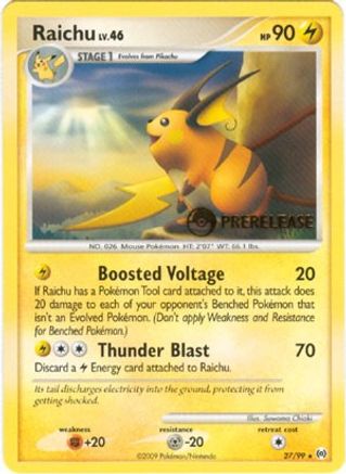Raichu - 27/99 (Prerelease) (27) Promo