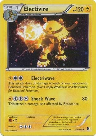 Electivire - 54/149 (Cosmos Holo) (54) Promo Holofoil