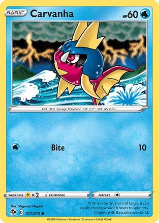 Carvanha (11)/73 Common Reverse Holofoil