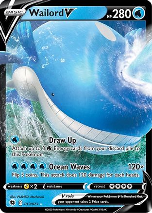 Wailord V (13)/73 Ultra Rare Holofoil