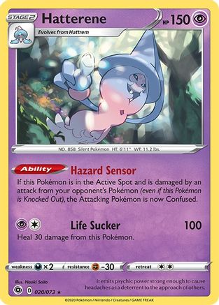 Hatterene (20)/73 Holo Rare Reverse Holofoil