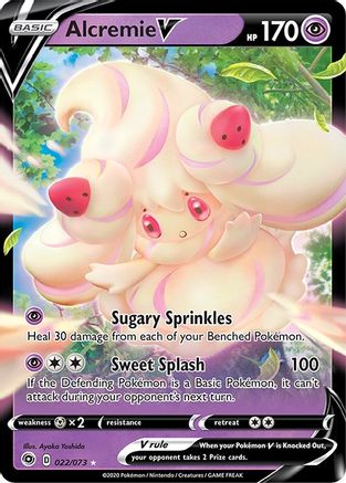 Alcremie V (22)/73 Ultra Rare Holofoil