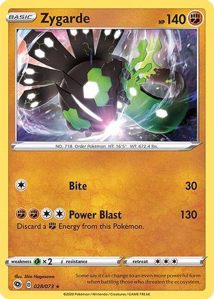Zygarde (28)/73 Holo Rare Reverse Holofoil