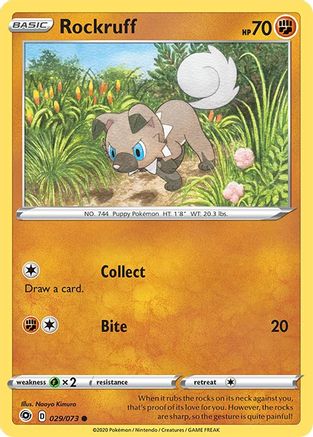 Rockruff (29)/73 Common Reverse Holofoil