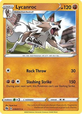 Lycanroc (30)/73 Holo Rare Reverse Holofoil