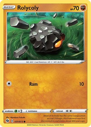 Rolycoly (31)/73 Common Reverse Holofoil