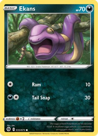 Ekans (33)/73 Common Reverse Holofoil