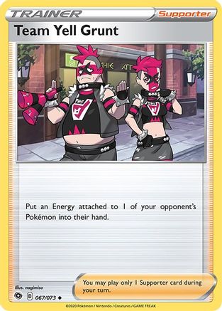 Team Yell Grunt (67)/73 Uncommon