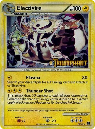 Electivire - 20/102 (Prerelease) (20) Promo Holofoil