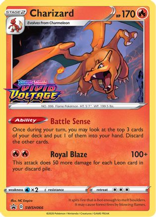 Charizard - SWSH066 (Prerelease) (SWSH066)/307 Promo Holofoil