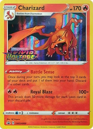 Charizard - SWSH066 (Prerelease) [Staff] (SWSH066) Promo Holofoil