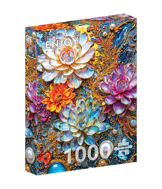 Pearlescent Waterlilies 1000 Piece Puzzle
