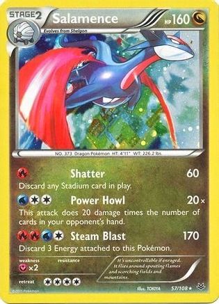 Salamence - 57/108 (Cosmos Holo) (57) Promo Holofoil