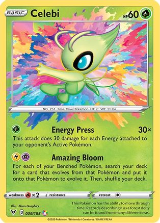 Celebi (9)/185 Amazing Rare Holofoil