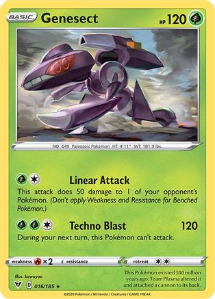 Genesect (16)/185 Holo Rare Holofoil