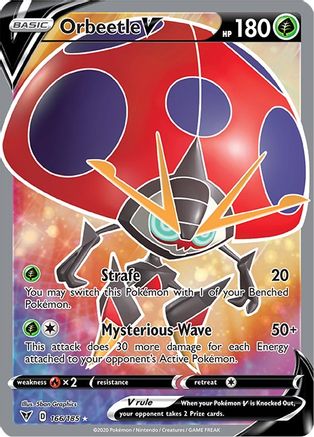 Orbeetle V (Full Art) (166)/185 Ultra Rare Holofoil