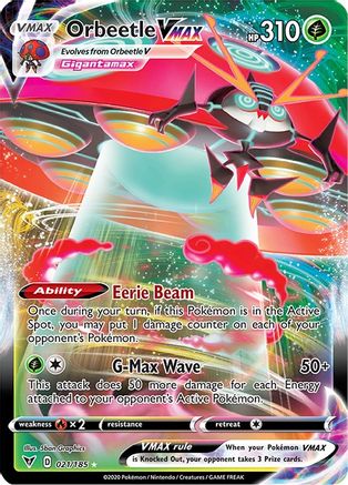 Orbeetle VMAX (21)/185 Ultra Rare Holofoil