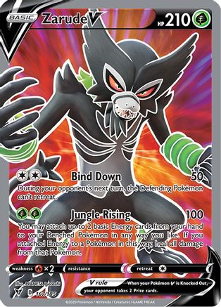 Zarude V (Full Art) (167)/185 Ultra Rare Holofoil