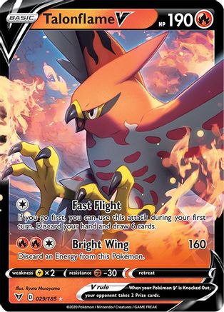 Talonflame V (29)/185 Ultra Rare Holofoil