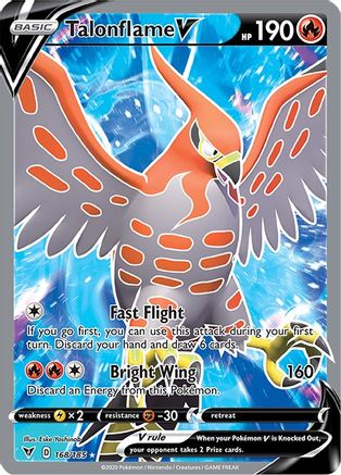 Talonflame V (Full Art) (168)/185 Ultra Rare Holofoil