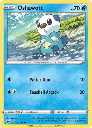 Oshawott (33)/185 Common Reverse Holofoil