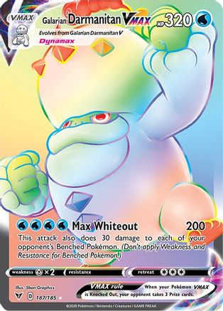 Galarian Darmanitan VMAX (Secret) (187)/185 Secret Rare Holofoil