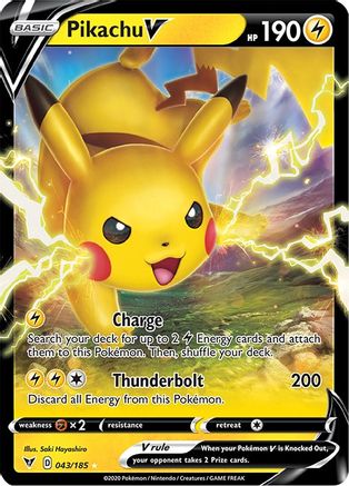 Pikachu V (43)/185 Ultra Rare Holofoil