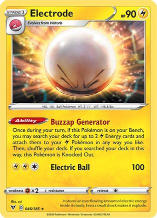 Electrode (46)/185 Holo Rare Holofoil