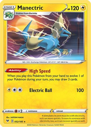 Manectric (52)/185 Rare Reverse Holofoil