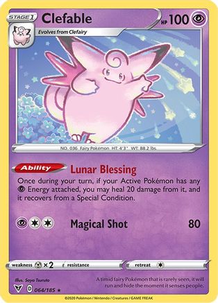 Clefable (64)/185 Rare Reverse Holofoil