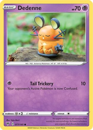 Dedenne (77)/185 Common Reverse Holofoil