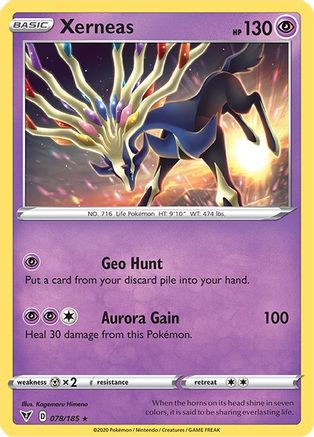 Xerneas (78)/185 Holo Rare Holofoil