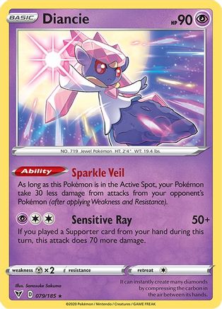 Diancie (79)/185 Holo Rare Holofoil