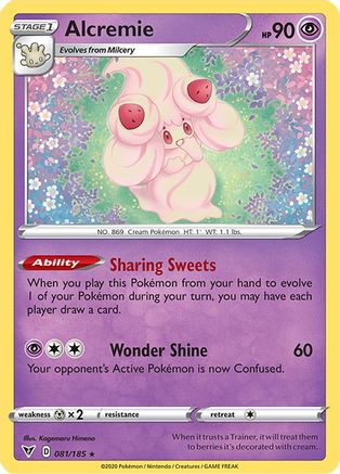 Alcremie (81)/185 Rare Reverse Holofoil