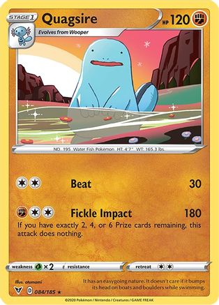 Quagsire (84)/185 Rare Reverse Holofoil