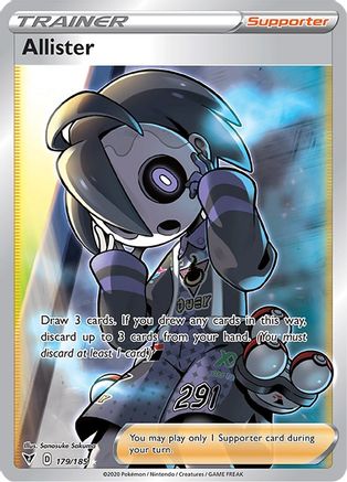 Allister (Full Art) (179)/185 Ultra Rare Holofoil