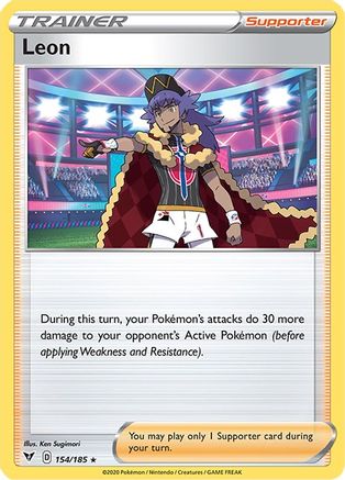 Leon (154)/185 Holo Rare Reverse Holofoil