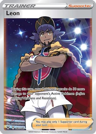 Leon (Full Art) (182)/185 Ultra Rare Holofoil