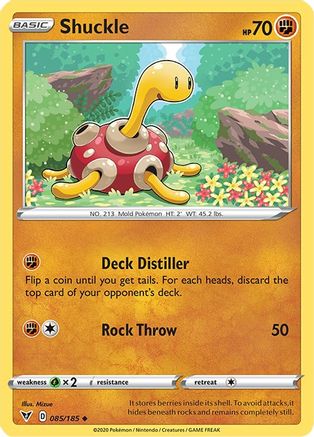 Shuckle (85)/185 Uncommon Reverse Holofoil