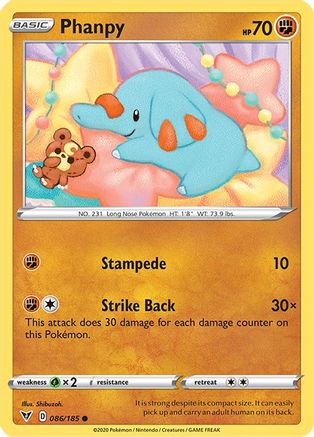 Phanpy (86)/185 Common Reverse Holofoil