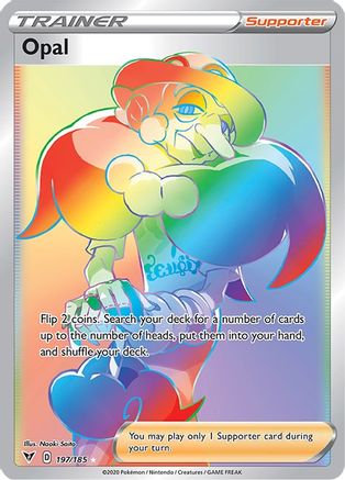 Opal (Secret) (197)/185 Secret Rare Holofoil