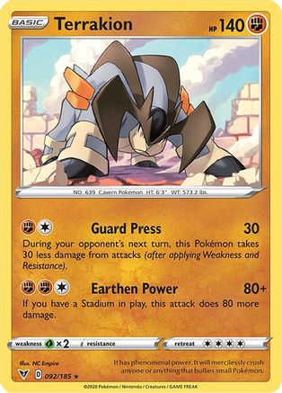 Terrakion (92)/185 Rare