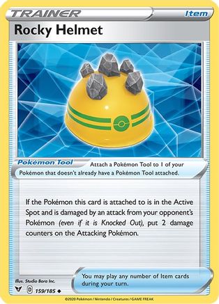 Rocky Helmet (159)/185 Uncommon Reverse Holofoil
