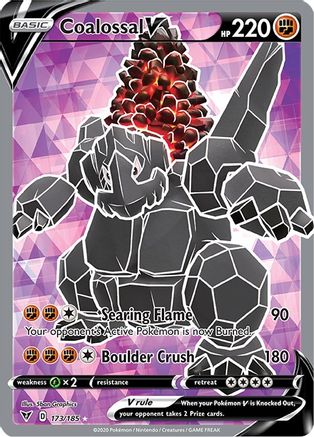 Coalossal V (Full Art) (173)/185 Ultra Rare Holofoil