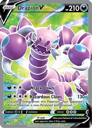 Drapion V (Full Art) (175)/185 Ultra Rare Holofoil